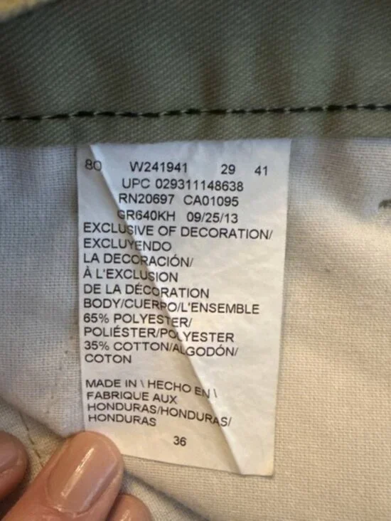 Dickies Mens 36 Loose‎ Fit Long Twill Work Skater Shorts Pocket Khaki Grunge - Picture 8 of 9